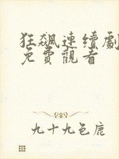 狂飙连续剧全集免费观看