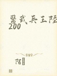 医武兵王陆轩5200
