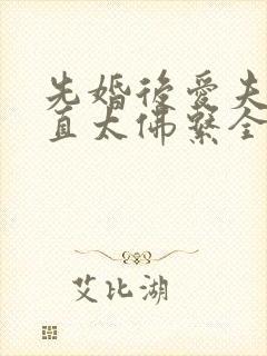 先婚后爱夫人简直太佛系全文免费阅读