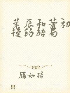 叶辰和萧初然最后的结局