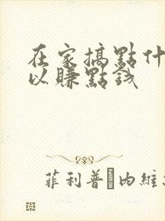 在家搞点什么可以赚点钱