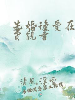 先婚后爱在线免费观看