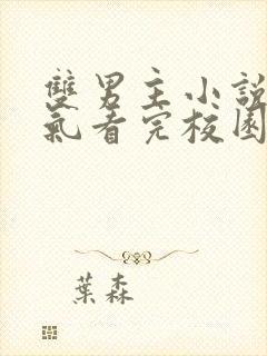 双男主小说一口气看完校园