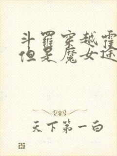 斗罗穿越霍雨浩但是魔女途径免费阅读