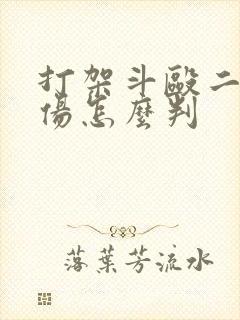 打架斗殴二级轻伤怎么判