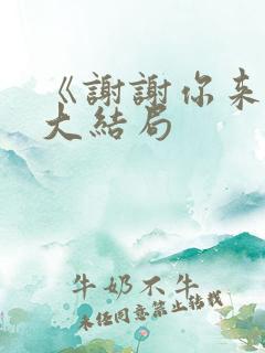 《谢谢你来了》大结局