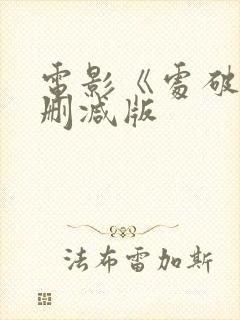 电影《处破》未删减版