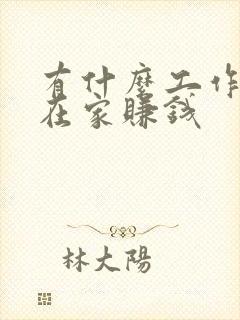 有什么工作可以在家赚钱