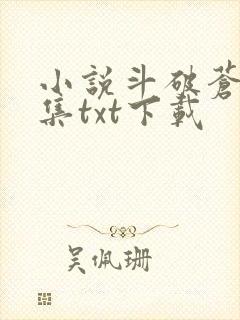 小说斗破苍穹全集txt下载