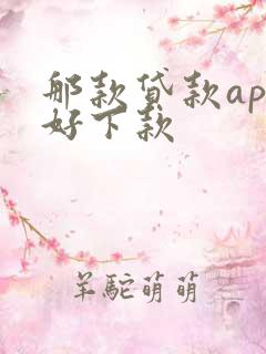 那款贷款app好下款