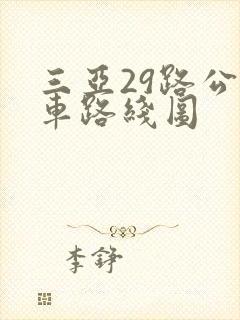 三亚29路公交车路线图