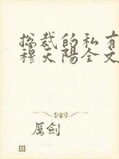 总裁的私有宝贝穆天阳全文免费阅读