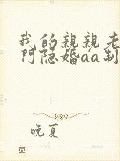 我的亲亲老婆豪门隐婚aa制下载