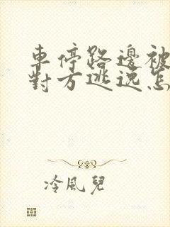 车停路边被撞了对方逃逸怎么处理