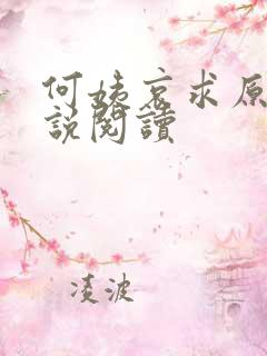 何姨哀求原著小说阅读