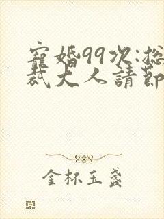 宠婚99次:总裁大人请节制