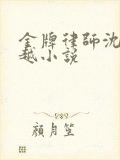 金牌律师沈婉穿越小说
