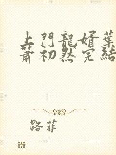 上门龙婿叶辰,萧初然完结版