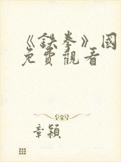 《铁拳》国语版免费观看