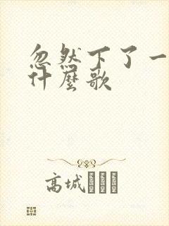 忽然下了一场雨什么歌