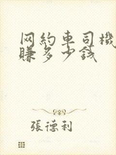 网约车司机可以赚多少钱