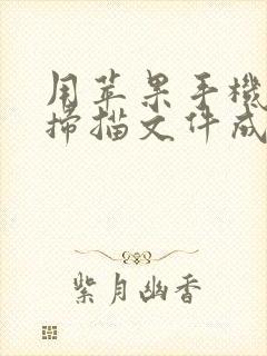 用苹果手机怎么扫描文件成电子版