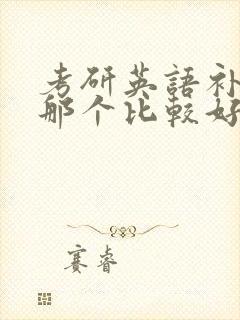 考研英语补习班那个比较好