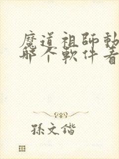 魔道祖师动漫在哪个软件看