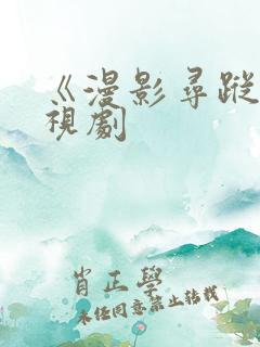 《漫影寻踪》电视剧