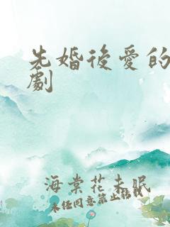 先婚后爱的甜宠剧