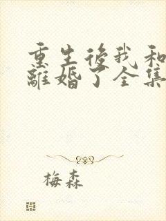 重生后我和渣男离婚了全集