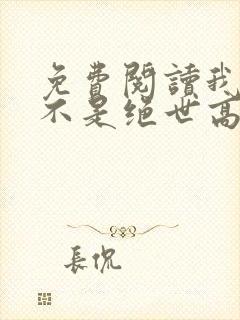免费阅读我真的不是绝世高人全文