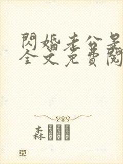 闪婚老公是总裁全文免费阅读