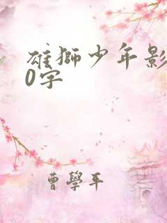 雄狮少年影评50字