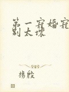 第一宠婚宠总裁别太坏