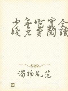 少年啊宾全文在线免费阅读