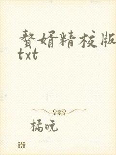 赘婿精校版全本txt