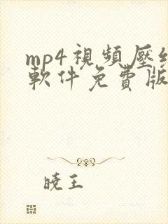 mp4视频压缩软件免费版