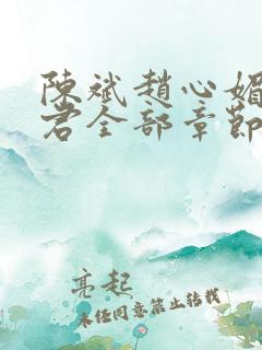 陈斌赵心媚高婉君全部章节