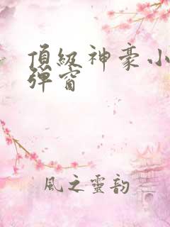 顶级神豪小说无弹窗