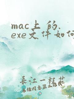 mac上 的.exe文件如何打开