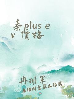 秦plus ev 价格