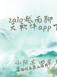 zalo越南聊天软件app下载
