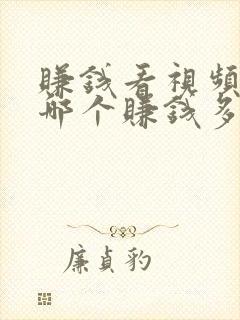 赚钱看视频软件哪个赚钱多又快