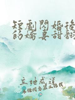 短剧闪婚后农村的娇妻甜翻了
