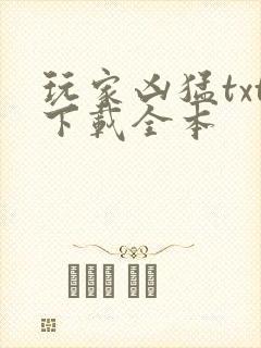 玩家凶猛txt下载全本