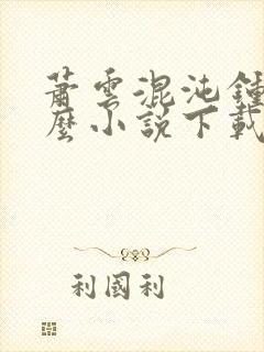 萧云混沌钟是什么小说下载