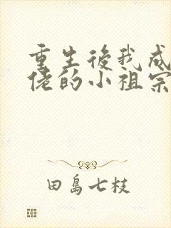 重生后我成了大佬的小祖宗小说最新