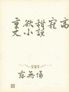 重欲甜宠高h辣文小说