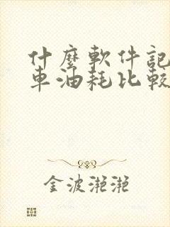 什么软件记录汽车油耗比较好